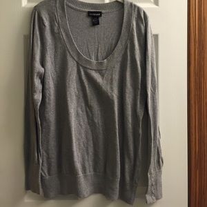 Lane Bryant 14/16 silver metallic accented sweater