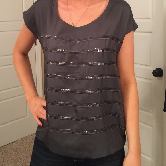 J crew sequin top