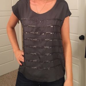 J crew sequin top