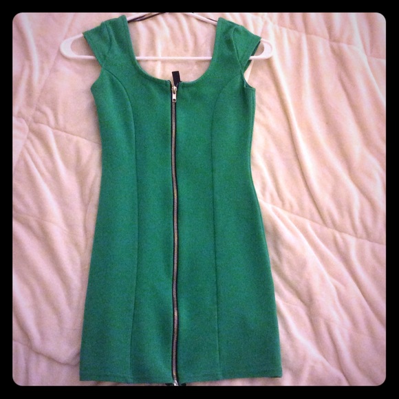 Super sexy zipper front Bodycon dress