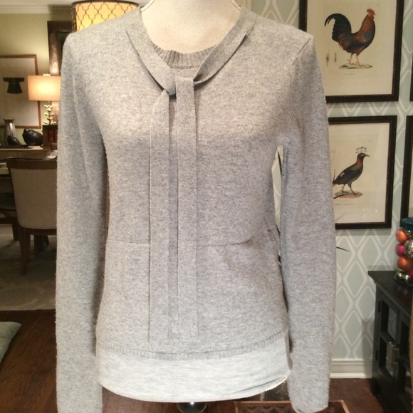 Diane von Furstenberg gray sweater