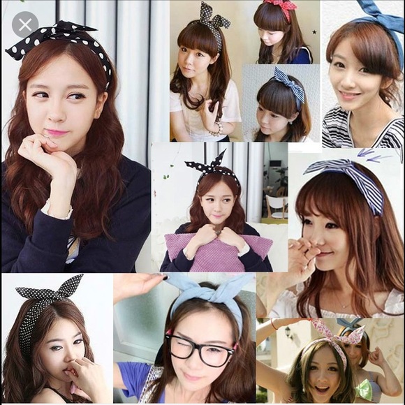 Bunny ear elastic headband - Picture 1 of 2