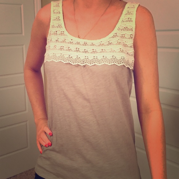J crew lace tank