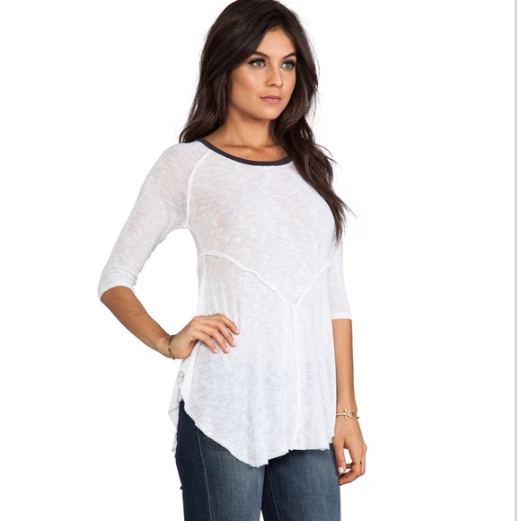 Free People layering Top in snow combo - Picture 2 of 3