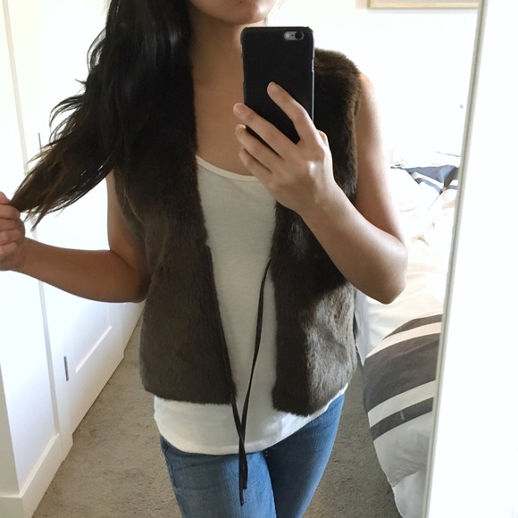 Nasty Gal Jackets & Blazers - Brown Faux Fur Vest