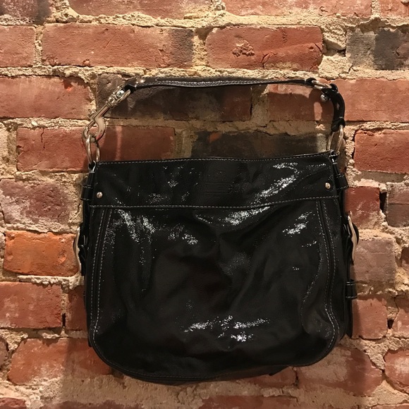 Coach Patent Leather Shoulder Bag