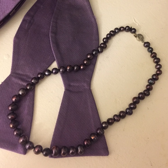 Genuine Black Pearl Necklace