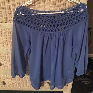 Blue dressy shirt