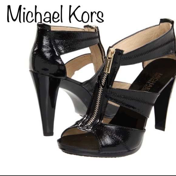 Michael Kors Patent Leather T-Strap Sandal