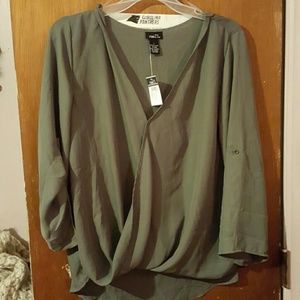 Olive blouse