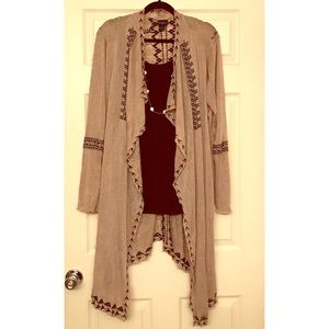 Longline, open front cardigan! - plus