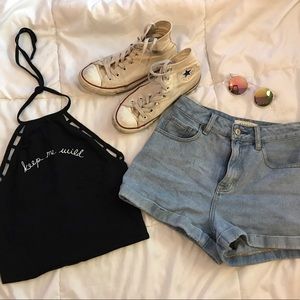 Kendall and Kylie "Keep Me Wild" halter top