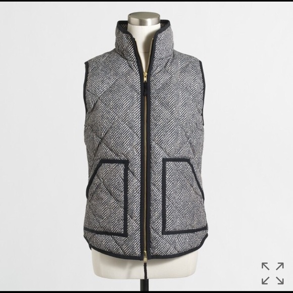 Printed Quilted Puffer Vest JCrew Factory
