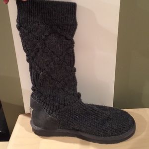 Grey quilted Ugg boots