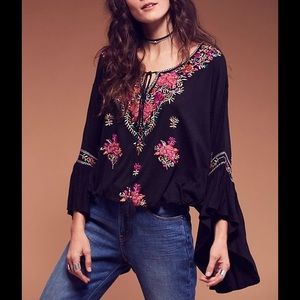 Free People siren song top in black, S, M.