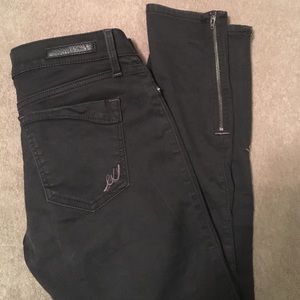 Express black denim ankle legging