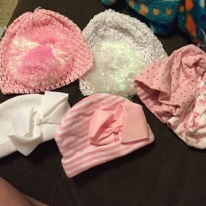 6 baby girl hats
