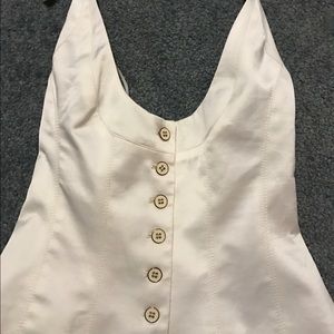 Bebe halter silk/satin top