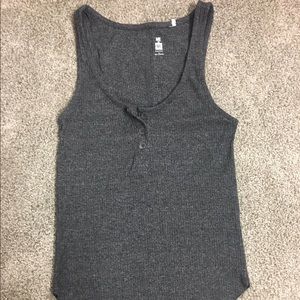 Me to We (Pacsun) gray ribbed tank top