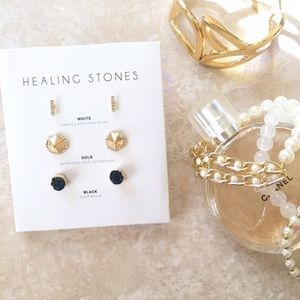 🆕 | 3-Set Healing Stones Earrings