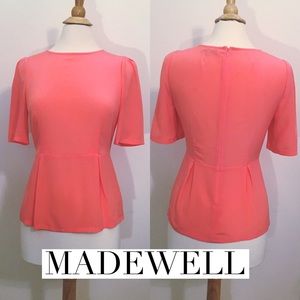 Silk Peplum Blouse
