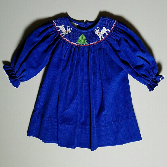 Smocked Christmas dress