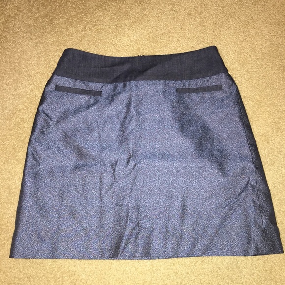 Blue Shimmery Skirt from Loft