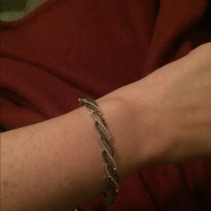 Diamond bracelet in sterling silver