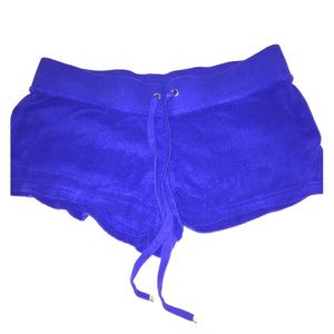 Juicy Couture Terri-Cloth Shorts - royal blue