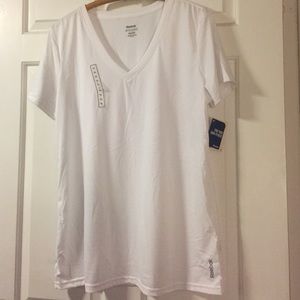 Reebok PlayDry vneck workout tee