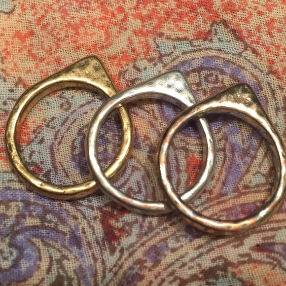 Lucky Brand trio of rings
