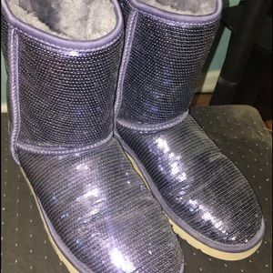 Indigo glitter UGG boots💙💜