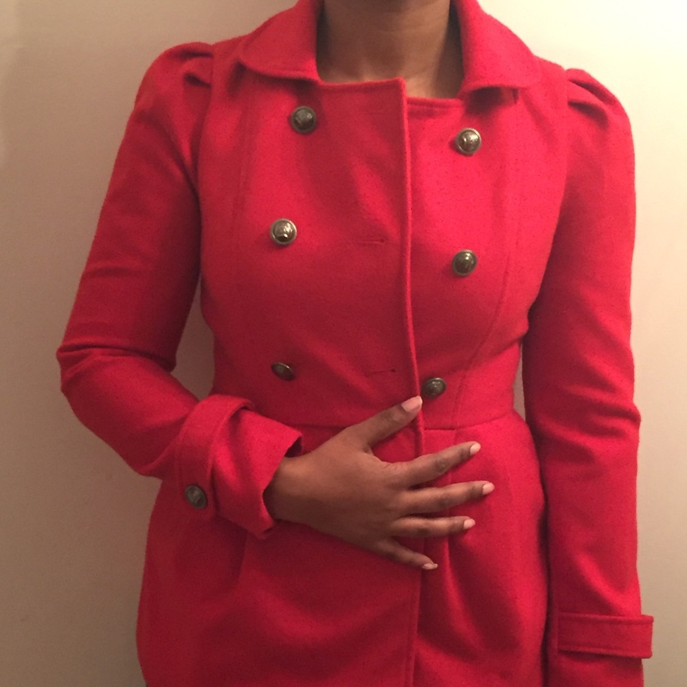 Cute Red Peacoat!