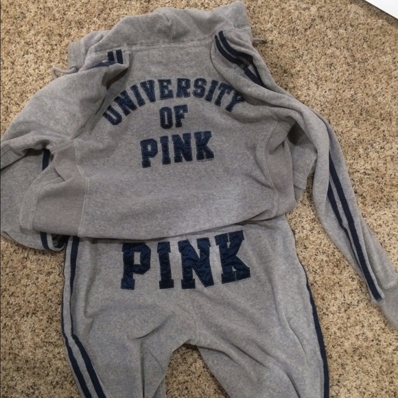PINK sweat outfit sz med