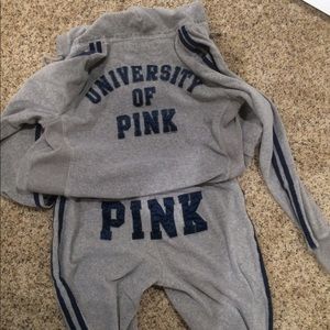 PINK sweat outfit sz med
