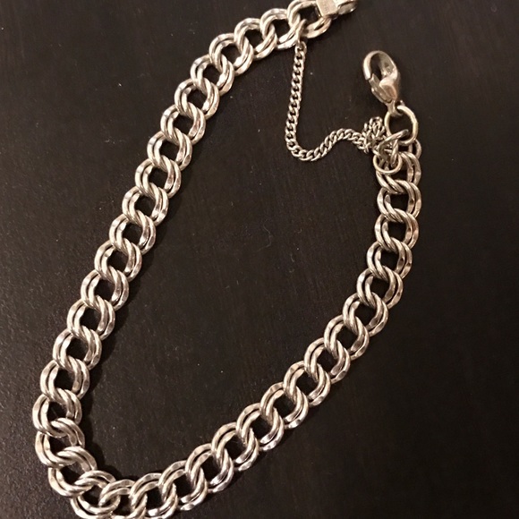 James Avery medium double curved charm bracelet