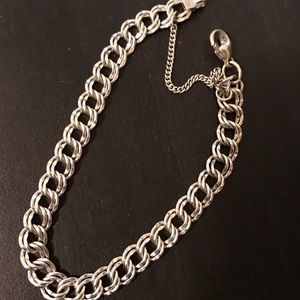 James Avery medium double curved charm bracelet