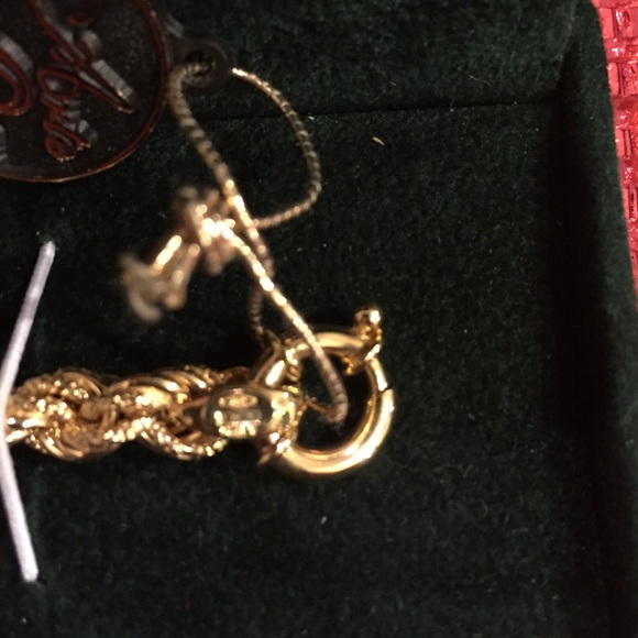 7" Italian 18kt yellow gold Bracelet custom clasp - Picture 2 of 2