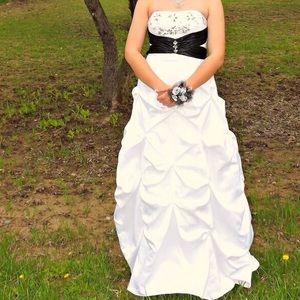 White prom dress