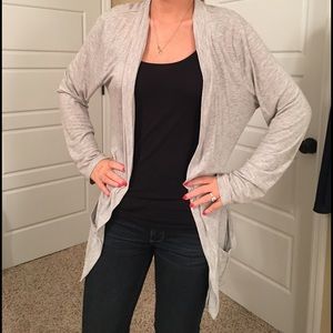 J crew long sleeve open light weight cardigan