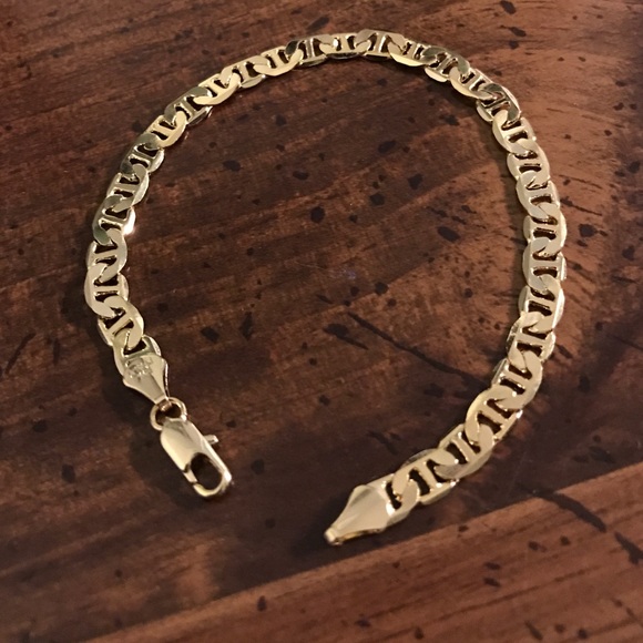 14k gucci link bracelet