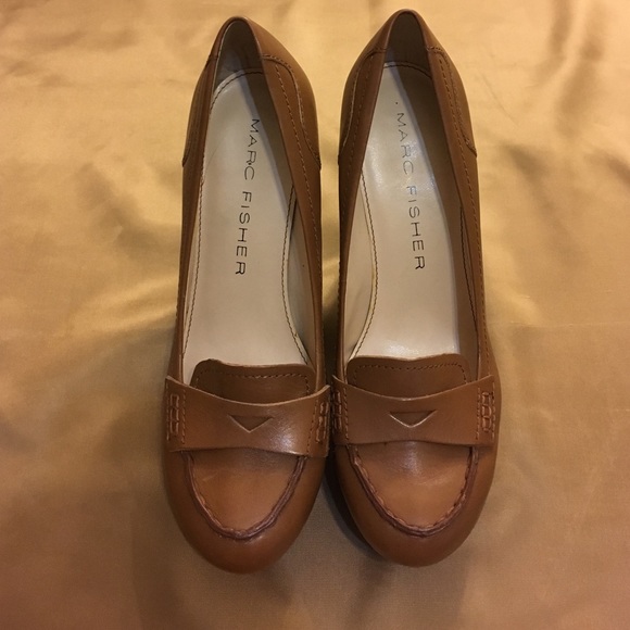 Marc Fisher Leather Loafer Pumps