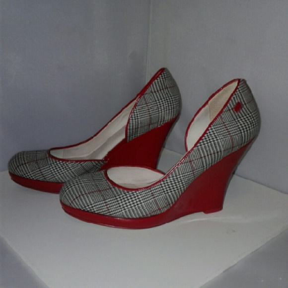 CORSO COMO Plaid & Patent Leather Heels