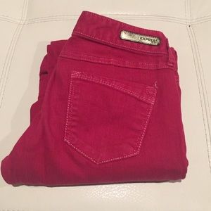 Express Red stretchy jean