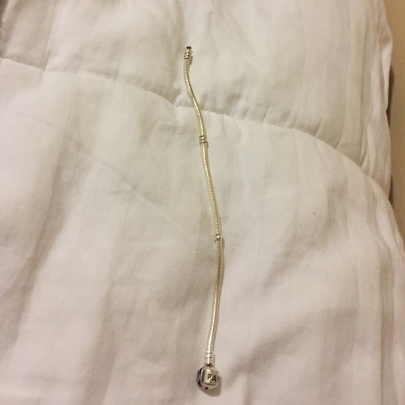 Pandora silver chain charm bracelet