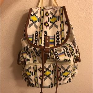 NEW AZTEC PRINT BAG/BACKPACK