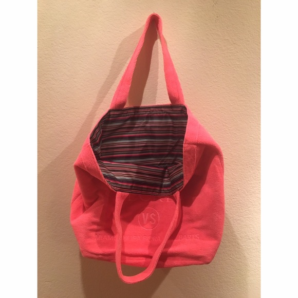 Victoria's Secret Tote Terry Cloth w/ Inner Lining - Picture 2 of 2