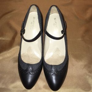 Naturalizer Black & Gray Drake Mary Jane
