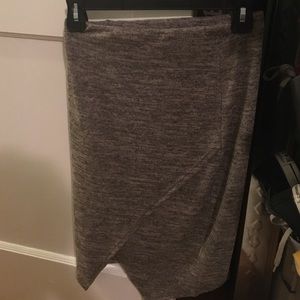 Grey pencil skirt