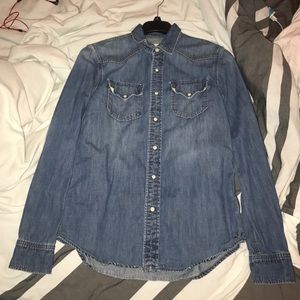 Button Down Jean Shirt